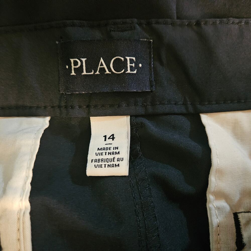 2 Pack Children’s Place Boy's Size 14 School Uniform Navy Quick Dry Chino Shorts - Picture 3 of 5